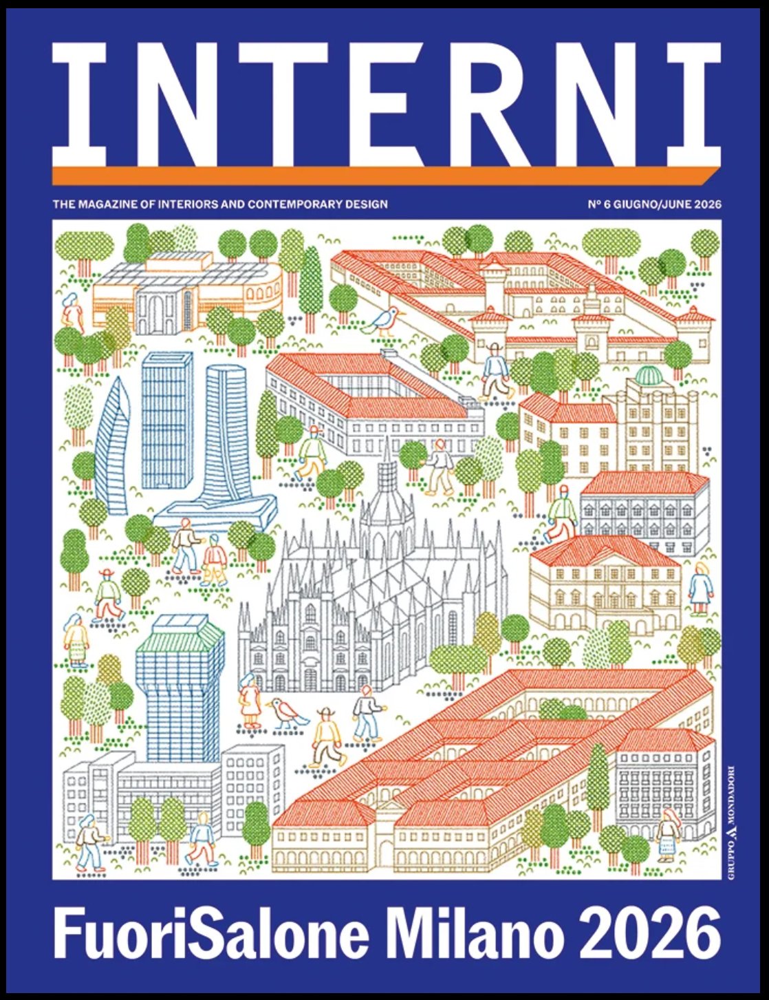 Copertina del numero di INTERNI dedicato al Fuorisalone Milano 2026